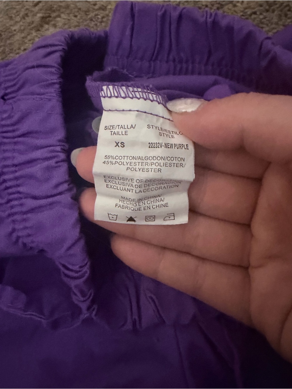 Purple Scrub Set - Picture 4 of 4